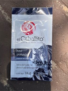 El Caballito Azul Profundo Fabric Dye Packet